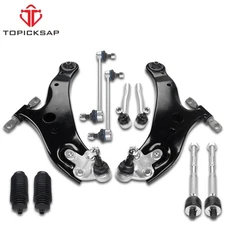 12PC For Toyota Highlander 2008-2018 Control Arms Ball Joints Tie Rods End Links