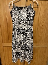 Gap Strapless Floral Tropical Midi Dress Women’s Sz 12 EUC