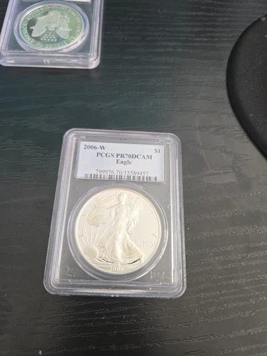 2006-W American Silver Eagle Dollar PR70DCAM PCGS Proof 70 Deep Cameo