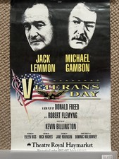 Jack Lemmon & Michael Gambon original signed 12x17 Theater Flyer Autogramm 1989