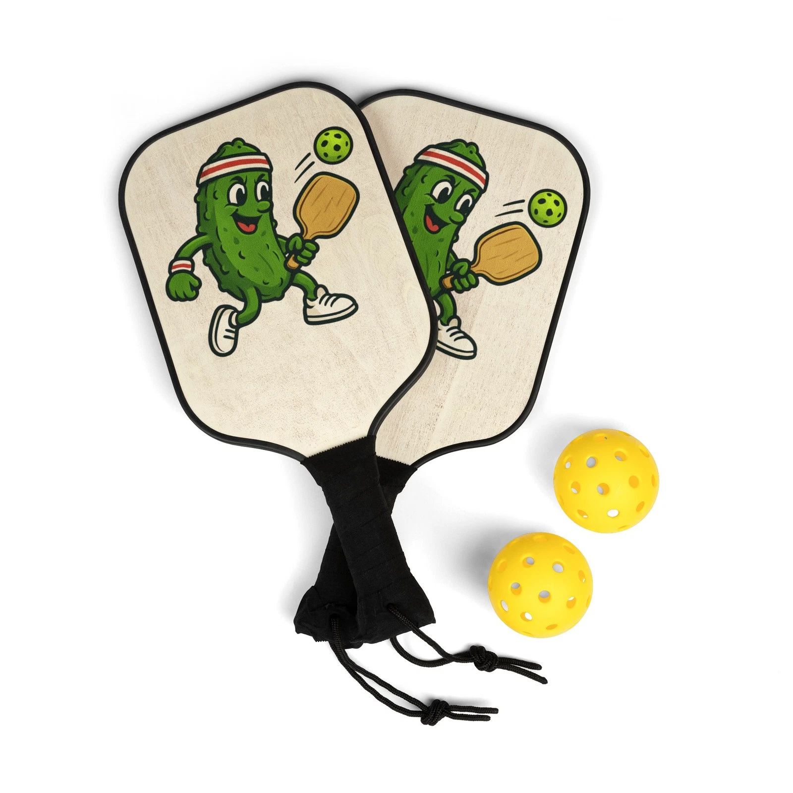 Pickle Playing Pickleball Kit, Sports Equipment, balls, paddles, Starter gift