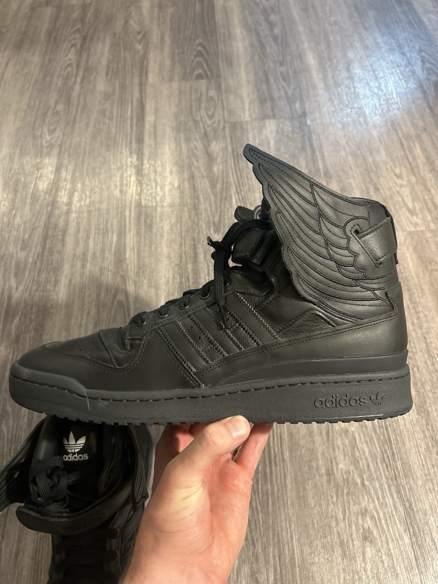 Adidas x Jeremy Scott Forum Hi Wings 4.0 Black RARE SIZE 15 | eBay