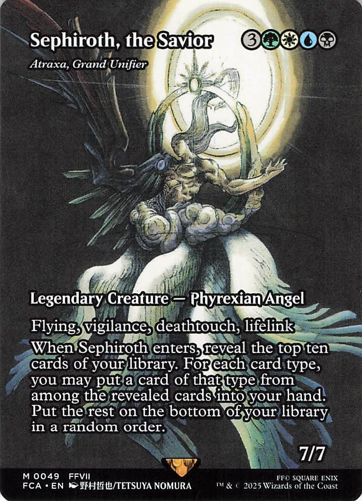 【MTG】Sephiroth, the Savior 【FCA】FOIL Magic: The Gathering Universes Beyond: Final Fantasy