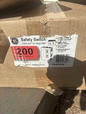 GE 200 Amp Non-Fusible Heavy Duty Safety Switch Indoor Enclosure