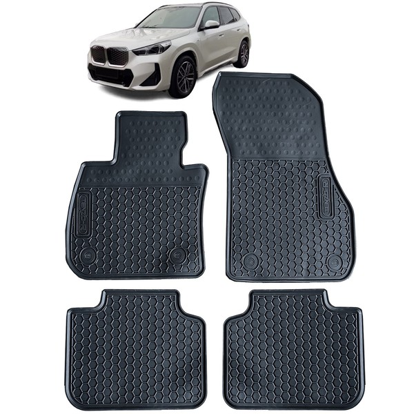 Auto Gummi FußMatten Schwarz Premium Set FüR BMW X1 U11 Ab Bj. 2022-image