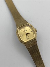 Lorus Gold Tone Quartz Women s Watch V811-5010 New Battery