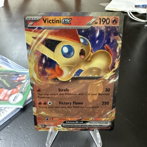 Victini ex 033/197 Double Rare Holo SV03: Obsidian Flames NM Pokemon