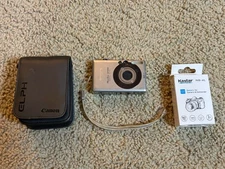 Canon PowerShot Digital ELPH SD400 5.0MP Digital Camera Bundle Tested & Works!