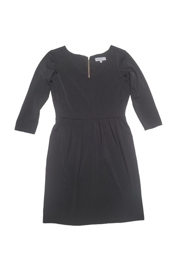 Amanda Uprichard Yael Long Sleeve Silk Dress In Black M | eBay