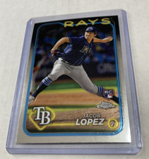 2024 Topps Chrome #225- JACOB LOPEZ Rookie RC Card.