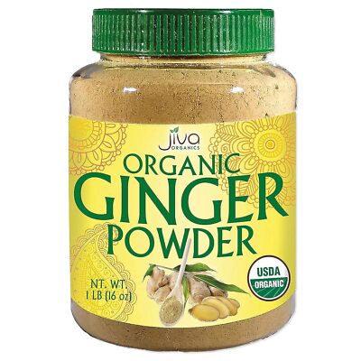  Organic Ginger Root Powder, 1 Lb Bulk - Non-gmo - For Cooking, Bak