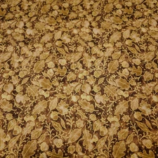 Harvest Bounty BTY Nicole Tamarin Quilting Treasures Tonal Brown Leaves