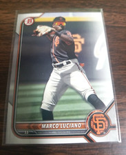 MARCO LUCIANO 2022 BOWMAN BASEBALL CARD BP7 SAN FRANCISCO GIANTS (PROSPECT BASE)