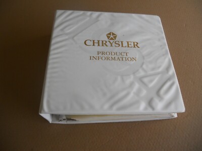 Original 1994 Chrysler Product Information Data Book Binder