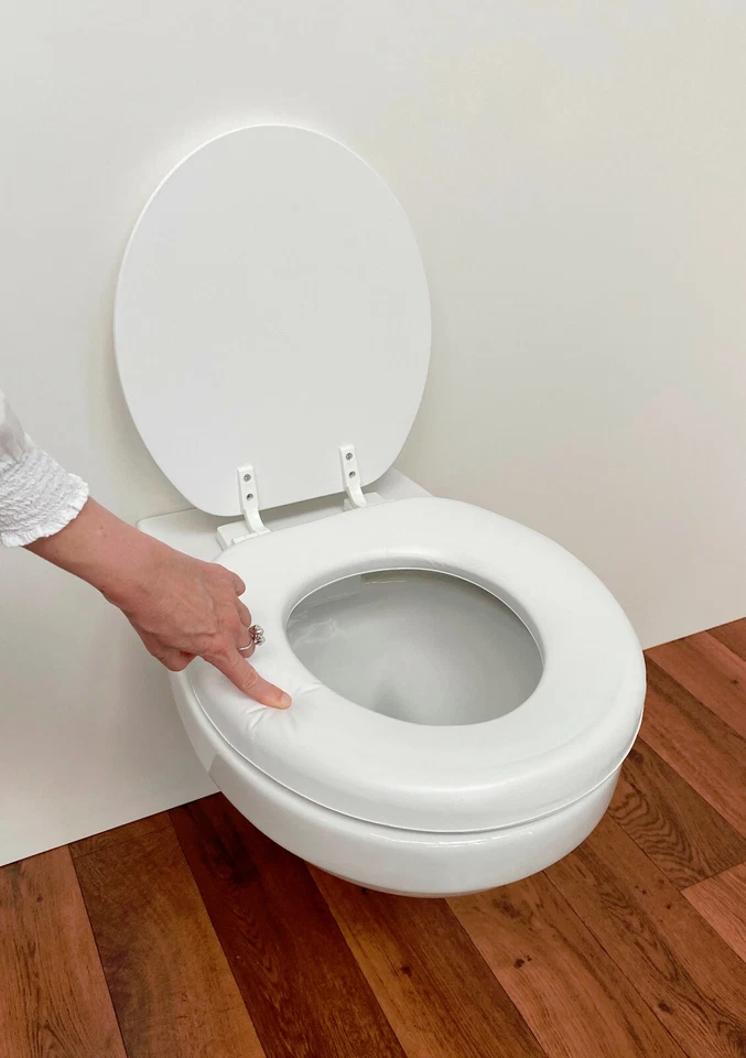 ADOB Soft WC Sitz, gepolstert extra Stabil bis 200 kg Lugano Plus - Bild 4 von 4