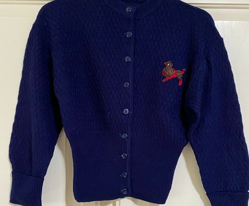 HANDMADE VINTAGE 1950'S SWEATER WITH 