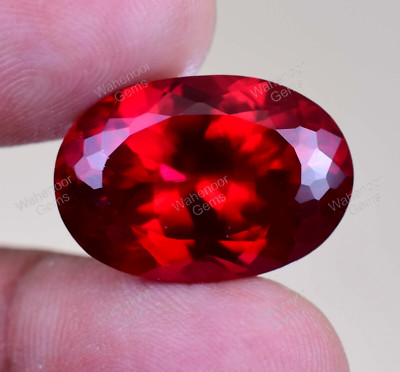 Extremely Rare & Natural 26.00 Ct Blood Red RUBY Oval Certified HUGE Gemstone