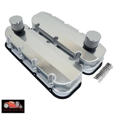 Big Block Chevy Satin Aluminum Fabricated Valve Covers BBC 396 427 454 Gaskets