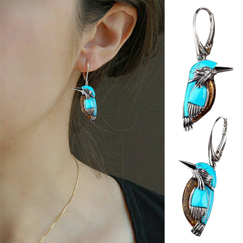 Hoop Earrings Bird Earrings Birthday Anniversary Gift Drop Earrings Exquisi @-image