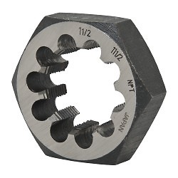 Value Collection 1-1/2 - 11-1/2 NPT x 3'' Hex Hex Pipe Die Carbon Steel