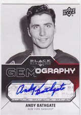 2011-12 Black Diamond Gemography #GEMAB Andy Bathgate Level B autograph Rangers