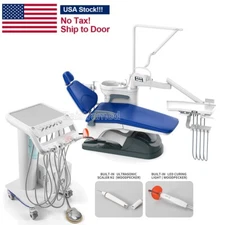 Dental Unit Chair Computer Controlled DC Motor/ Moblie Delivery Unit 4Holes