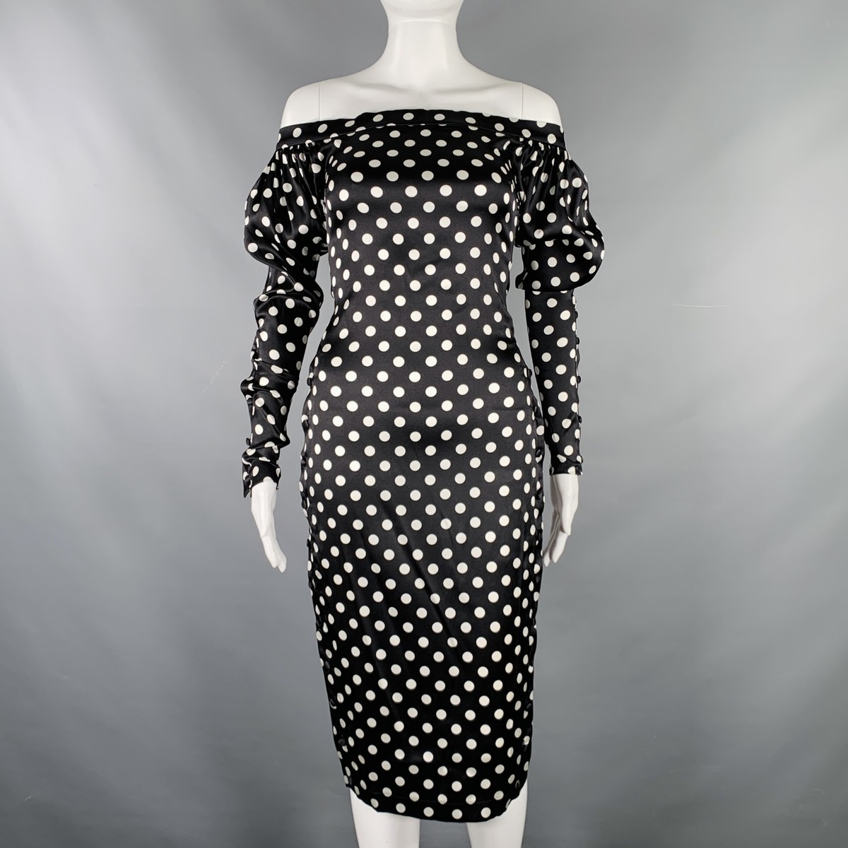 caroline constas brown polka dot dress Short Sleeve Bel Polka Dot Maxi Dress