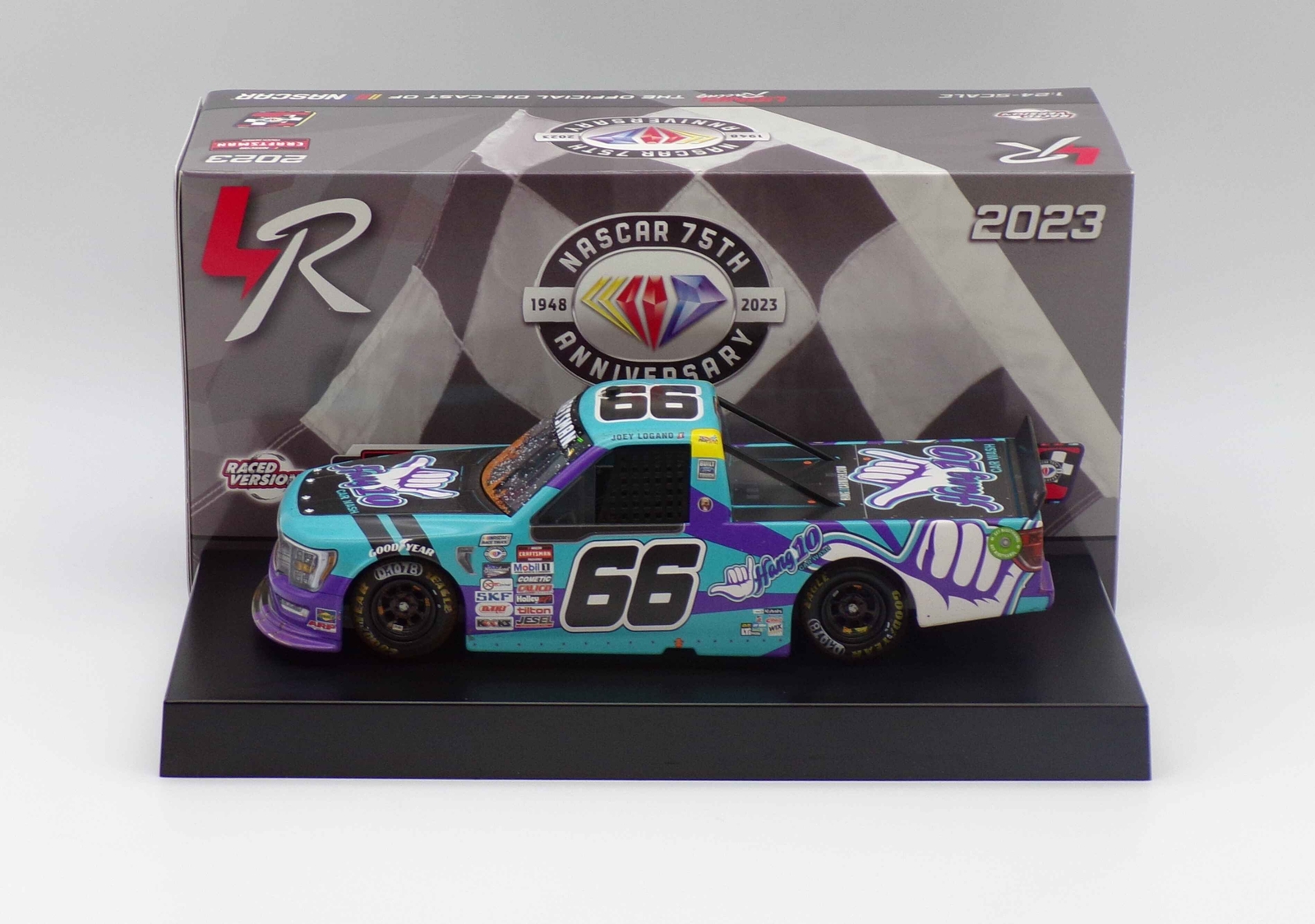 Joey Logano 2023 Hang 10 Car Wash Bristol Dirt 4/8 Race Win 124 Nascar