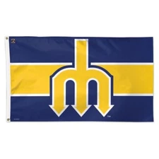 Seattle Mariners MLB Throwback Blue Deluxe 3' x 5' Flag Wincraft