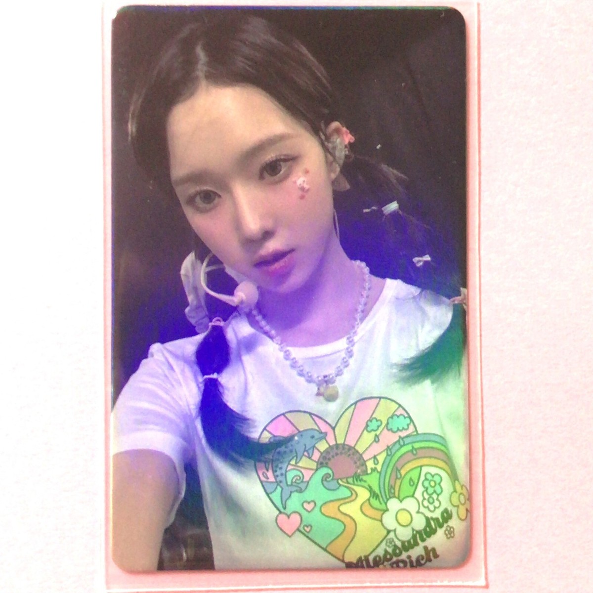 CALL ME WINTER Aespa TCG Pigtails Mike Foil KPOP IDOL CARD | eBay