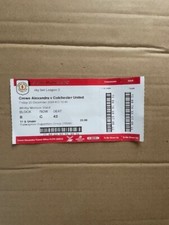 Crewe Alexandra V Colchester United 2024-2025 Match Ticket