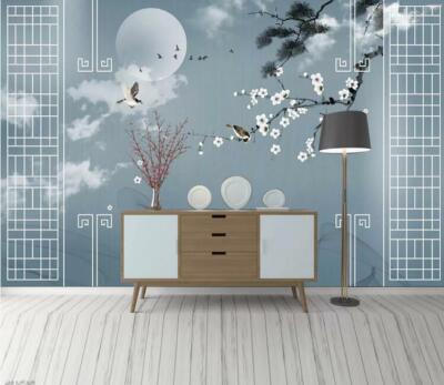 3D Flower Branch 9051NA Wallpaper Wall Mural Removable Self-adhesive Fay