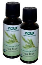 NOW Essential Oils Tea Tree 1 oz 2 Pack - 100 Pure  Cleansing Aroma