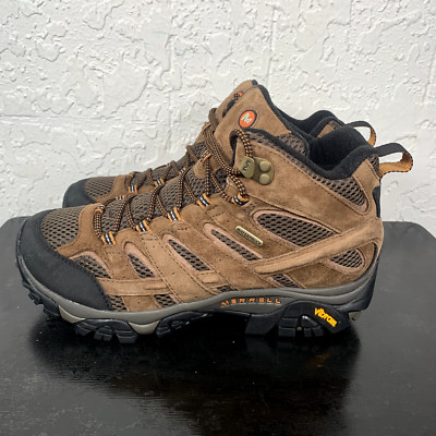 Merrell Moab 2 Mens Size 8 Brown Boots Waterproof Hiking Vibram Outdoors