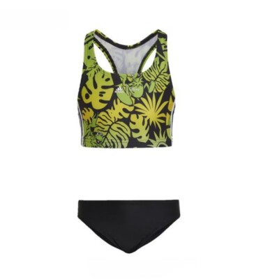 Adidas x Disney Bikini, 5-6 Jahre, Kermit der Frosch, Muppets, schwarz/grün/gelb