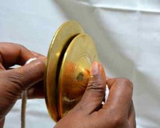 Manjira Manjeera Brass God Handmade Percussion Musical Instrument For Arti Puja