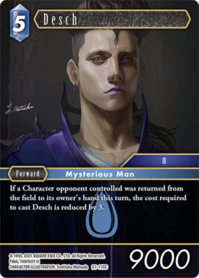 Near Mint FFTCG Desch - 21-110C Beyond Destiny Final Fantasy Near Mint FFTCG Desch - 21-110C Beyond Destiny Final Fantasy