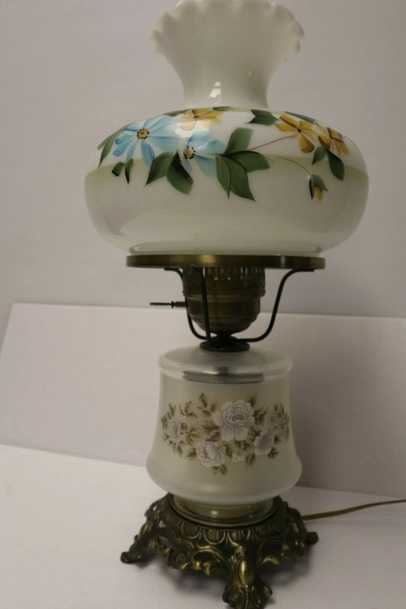 Floral sale hurricane lamp