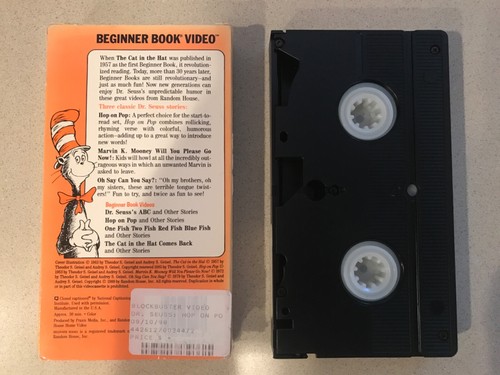 Dr. Suess: Hop on Pop (VHS, 1989) Plus 2 More Dr. Seuss Classics - Picture 2 of 3