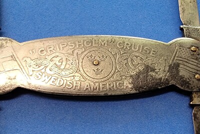 EMILOLSSON ESKILSTUNA KNIFE KUNGSHOLM CRUISE SHIP SWEDISH AMERICAN LINE 1930'S