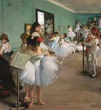 Dance Class Painting by Edgar Degas Reproduction