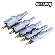 5PCS Carbide Tip TCT Hole Saw Cutter Drill Bit Set For Steel Metal Alloy 16-30mm