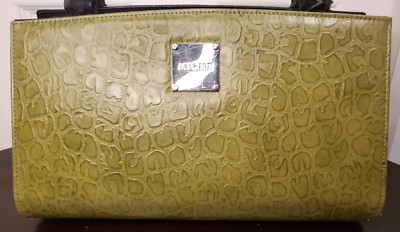 EUC - MICHE - Classic Bag Shell - ''Jan'ee'' - green animal print faux leather