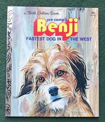Benji Fastest Dog in the West Little Golden Book Joe Camp 1978