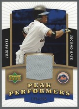 Jose Reyes 2004 Upper Deck Peak Performers Jersey 149/165 Gold Card# PP-JR