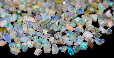 20Ct AAA Ethiopian Welo Opal Rough Lot 7-15mm Natural Raw Fire Opal