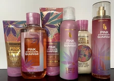 Bath & Body Works PINK PINEAPPLE SUNRISE Scrub-Beachy Glow-Mist-Shower-Cream-ETC