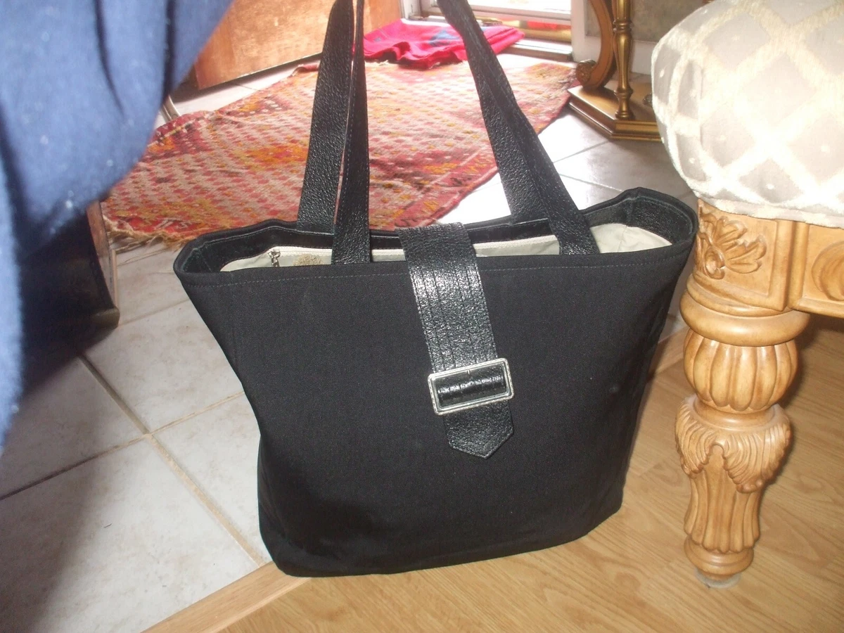 black burberry tote bag