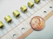  10 10 uF  50V NON-Polarized Low Profile Electrolytic Capacitors, Radial Leads
