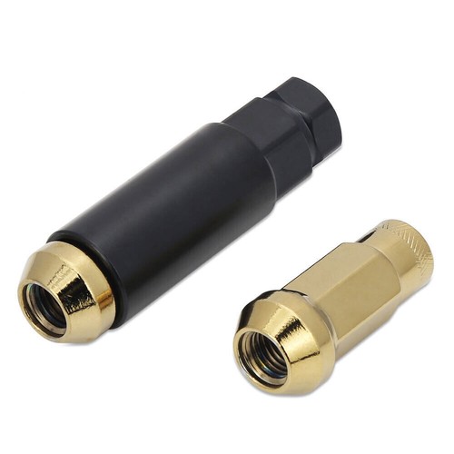 48mm M12x1.5mm Extended Steel Tuner Open Ended wheel Lug Nuts For Honda Toyota - Picture 5 of 8